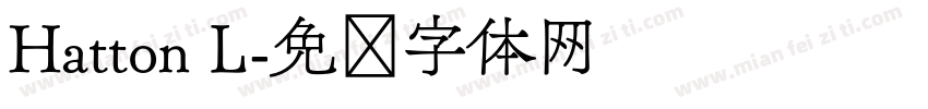 Hatton L字体转换